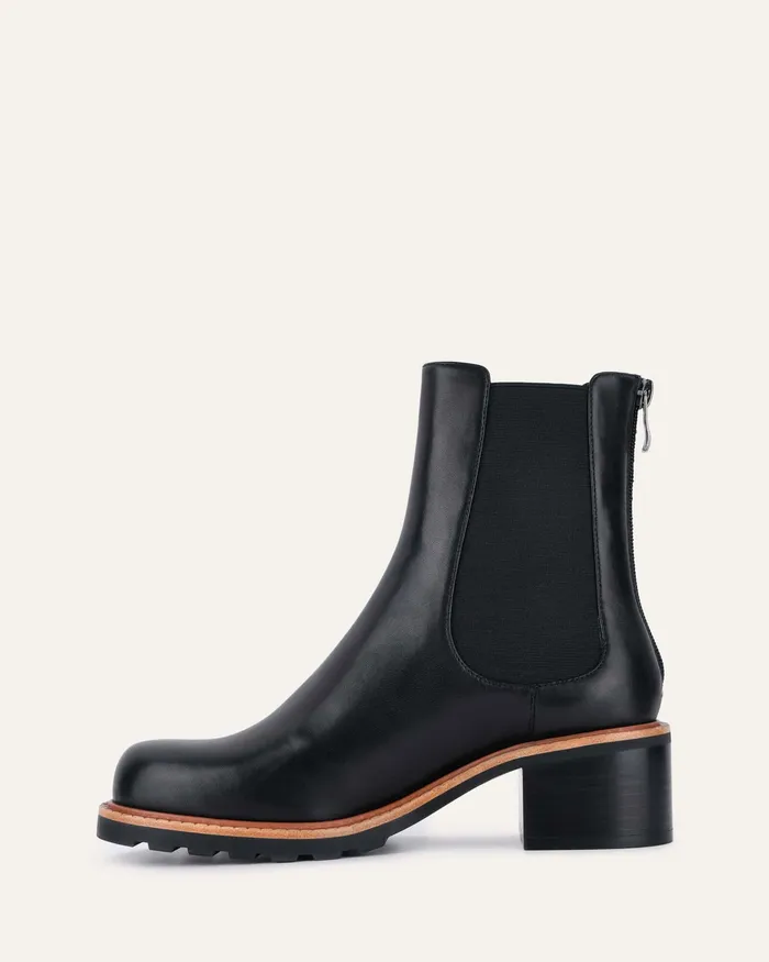 Beverley mid ankle boots black leather MID ANKLE BOOTS jomercer Women Beverley mid ankle boots black leather MID ANKLE BOOTS jomercer Women
