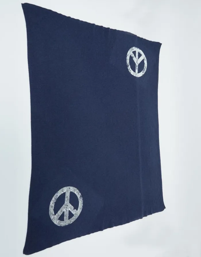 Bexley Foil Vintage Peace Navy Women Lauren Moshi Sweaters and Knits Bexley Foil Vintage Peace Navy Women Lauren Moshi Sweaters and Knits