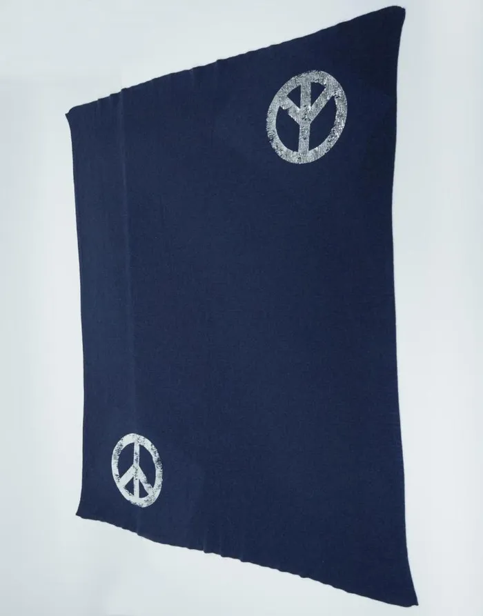 Bexley Foil Vintage Peace Navy Women Lauren Moshi Sweaters and Knits Bexley Foil Vintage Peace Navy Women Lauren Moshi Sweaters and Knits