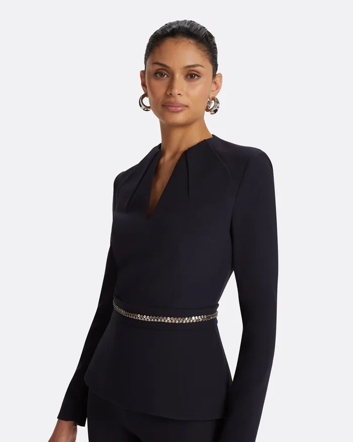 Blanca Midnight Navy Top Midnight Navy Women Icons Safiyaa