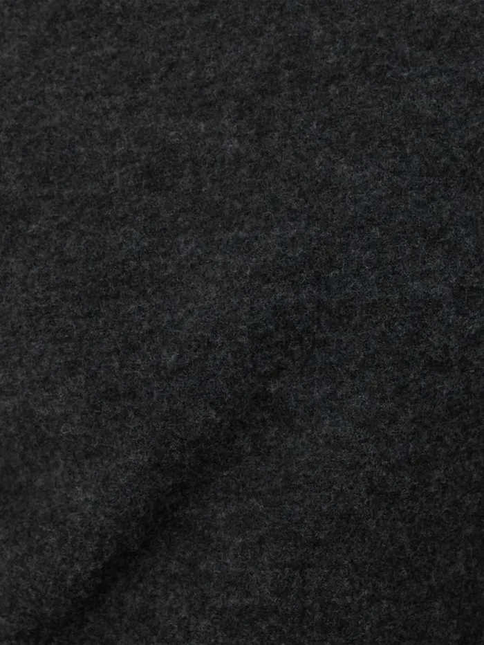 Boiled Wool Blend Batwing Top Dark Grey Women Jigsaw Coords
