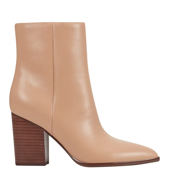 Boots and Booties Melysa Dress Bootie Light Natural Leather Marc Fisher Women