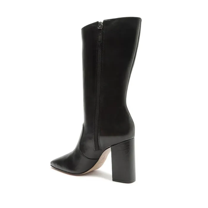 Boots Camille Atanado Leather Bootie Black Schutz Shoes Booties