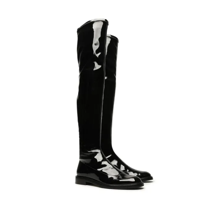 Boots Kaolin Over The Knee Patent Leather Boot Black Schutz Shoes Boots Boots Kaolin Over The Knee Patent Leather Boot Black Schutz Shoes Boots