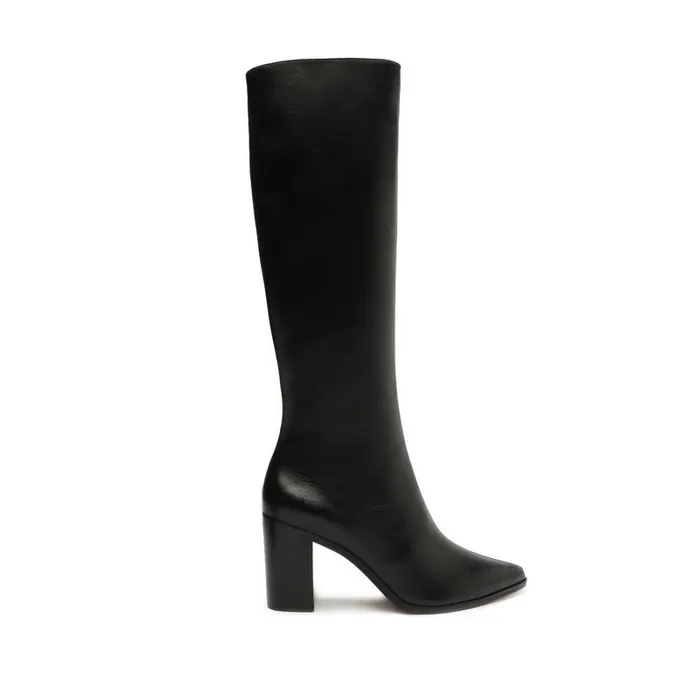 Boots Mikki Up Block Leather Boot Black Schutz Shoes Boots