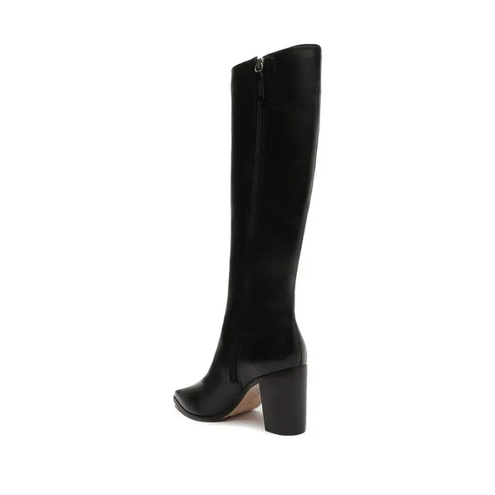Boots Mikki Up Block Leather Boot Black Schutz Shoes Boots Boots Mikki Up Block Leather Boot Black Schutz Shoes Boots