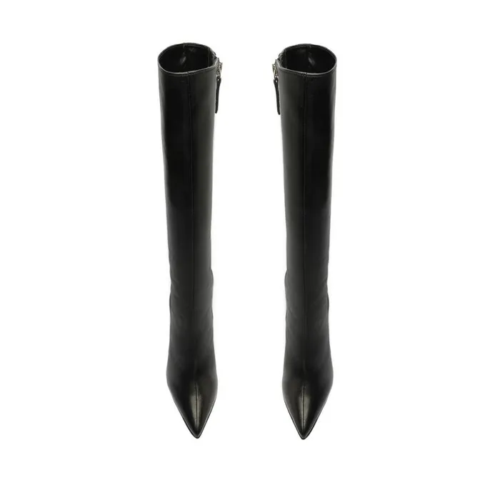 Boots Mikki Up Block Leather Boot Black Schutz Shoes Boots Boots Mikki Up Block Leather Boot Black Schutz Shoes Boots