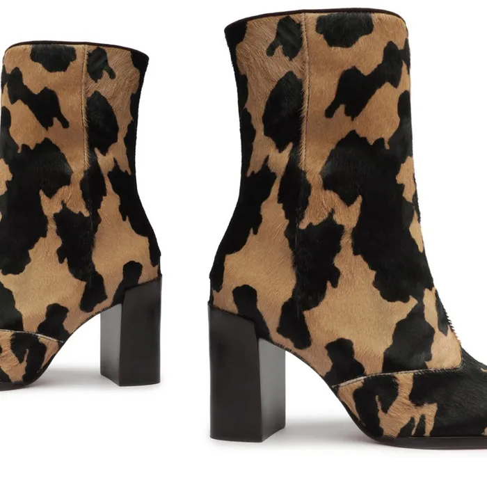 Boots Raffaela Calf Hair Bootie Brown Schutz Shoes Booties