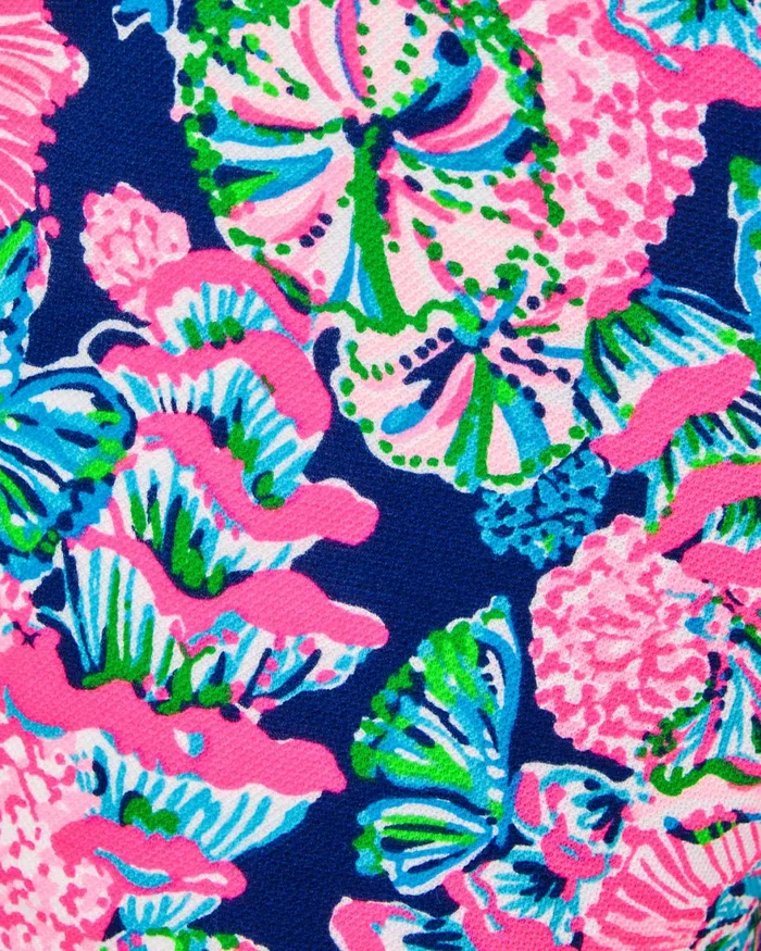 Bottoms Women Lilly Pulitzer 5034 Buttercup Knit Short Oyster Bay Navy Shroom With A View Bottoms Women Lilly Pulitzer 5034 Buttercup Knit Short Oyster Bay Navy Shroom With A View
