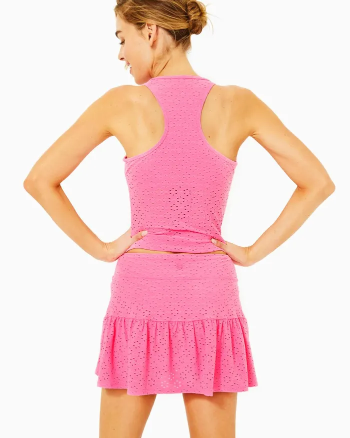 Bottoms Women Lilly Pulitzer Luxletic Gardenia Eyelet Skort Havana Pink Match Point Eyelet Bottoms Women Lilly Pulitzer Luxletic Gardenia Eyelet Skort Havana Pink Match Point Eyelet