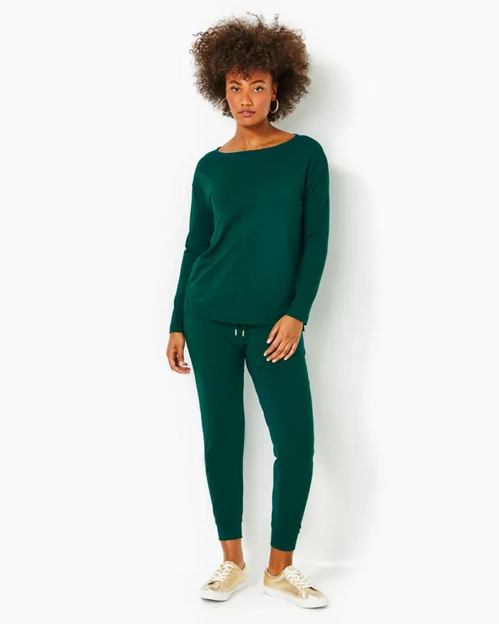 Bottoms Women Lilly Pulitzer UPF 50 27034 Lillabeth Pant Evergreen Bottoms Women Lilly Pulitzer UPF 50 27034 Lillabeth Pant Evergreen