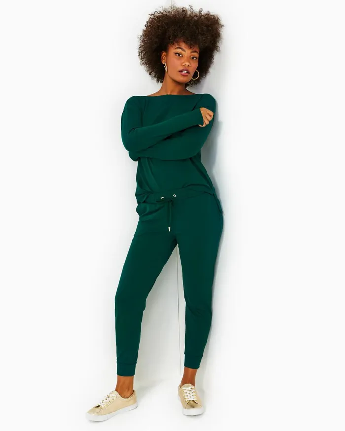 Bottoms Women Lilly Pulitzer UPF 50 27034 Lillabeth Pant Evergreen Bottoms Women Lilly Pulitzer UPF 50 27034 Lillabeth Pant Evergreen