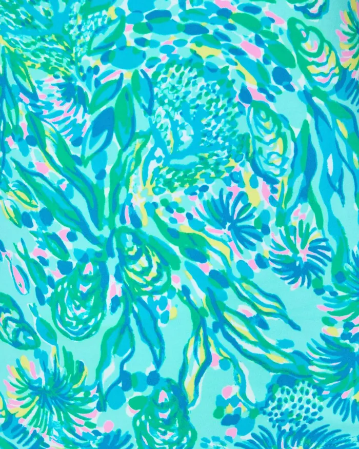Bottoms Women Lilly Pulitzer UPF 50 Luxletic 21034 South Beach High Rise Crop Legging Surf Blue Coral Of The Story Bottoms Women Lilly Pulitzer UPF 50 Luxletic 21034 South Beach High Rise Crop Legging Surf Blue Coral Of The Story