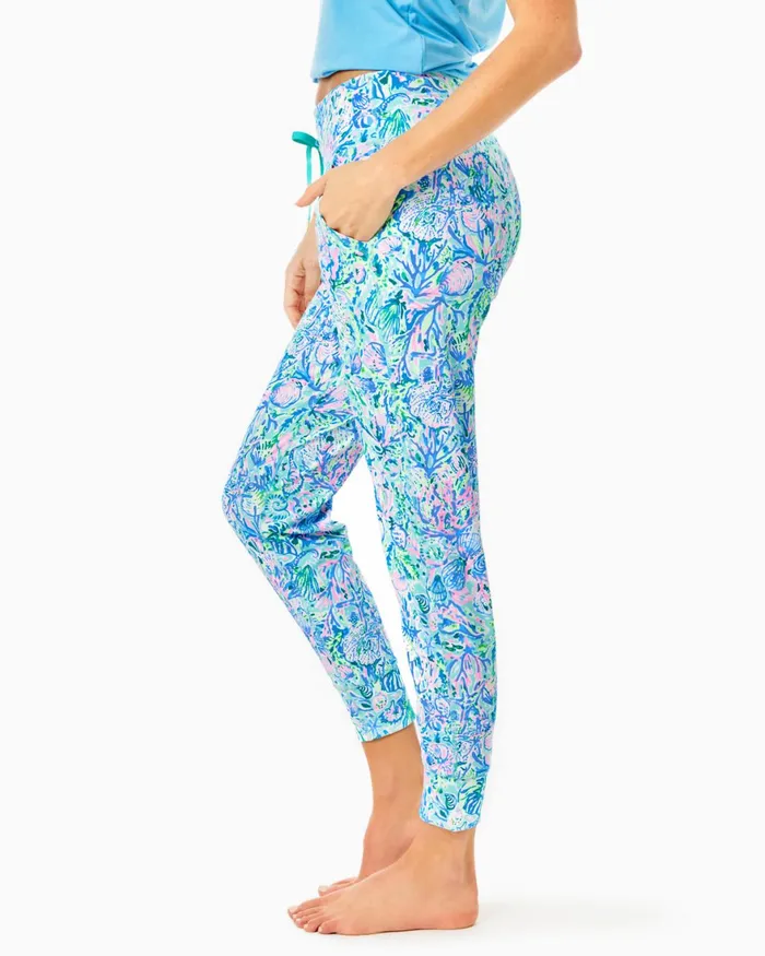 Bottoms Women Lilly Pulitzer UPF 50 Luxletic 28034 Island Jogger Surf Blue Soleil It On Me Bottoms Women Lilly Pulitzer UPF 50 Luxletic 28034 Island Jogger Surf Blue Soleil It On Me
