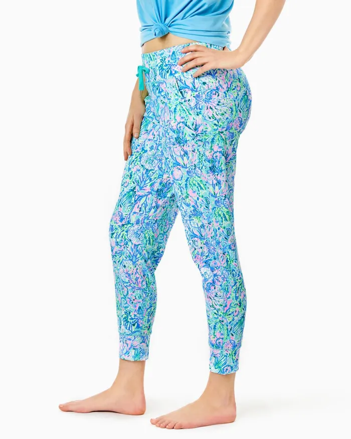 Bottoms Women Lilly Pulitzer UPF 50 Luxletic 28034 Island Jogger Surf Blue Soleil It On Me Bottoms Women Lilly Pulitzer UPF 50 Luxletic 28034 Island Jogger Surf Blue Soleil It On Me