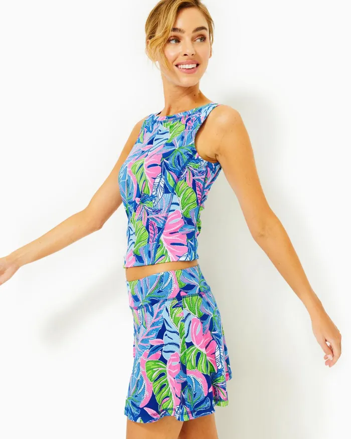 Bottoms Women Lilly Pulitzer UPF 50 Luxletic Aila Skort Blue Grotto Beleaf In Yourself Bottoms Women Lilly Pulitzer UPF 50 Luxletic Aila Skort Blue Grotto Beleaf In Yourself