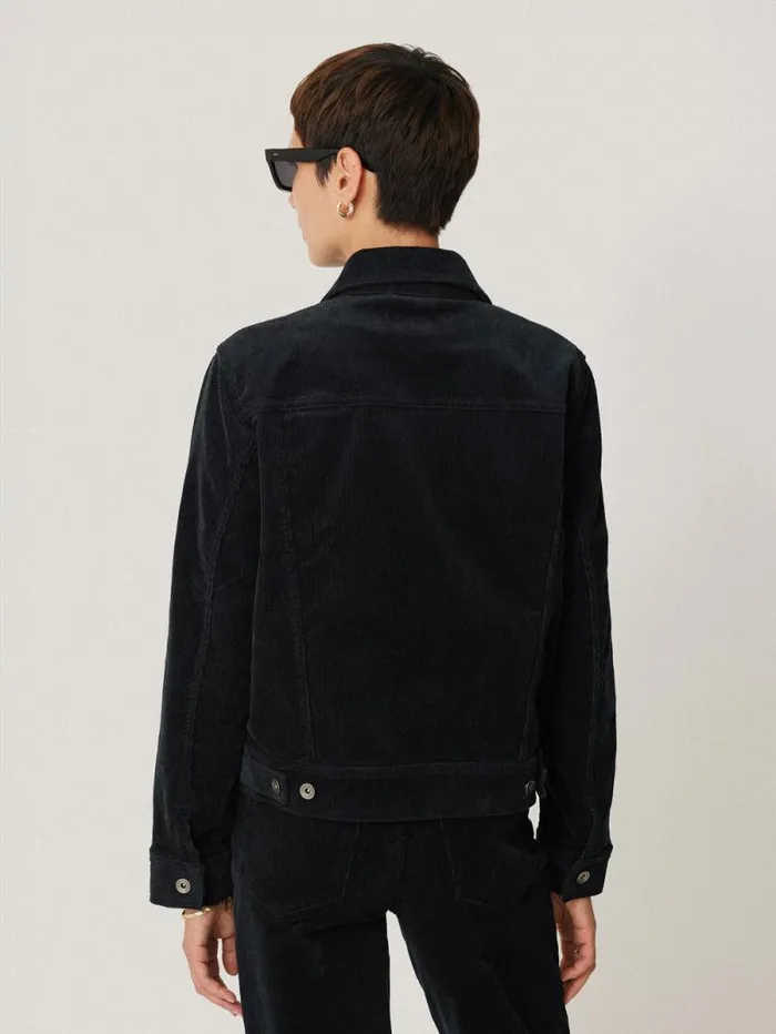 Boxy Cord Trucker Jacket Navy Women Jigsaw Coords