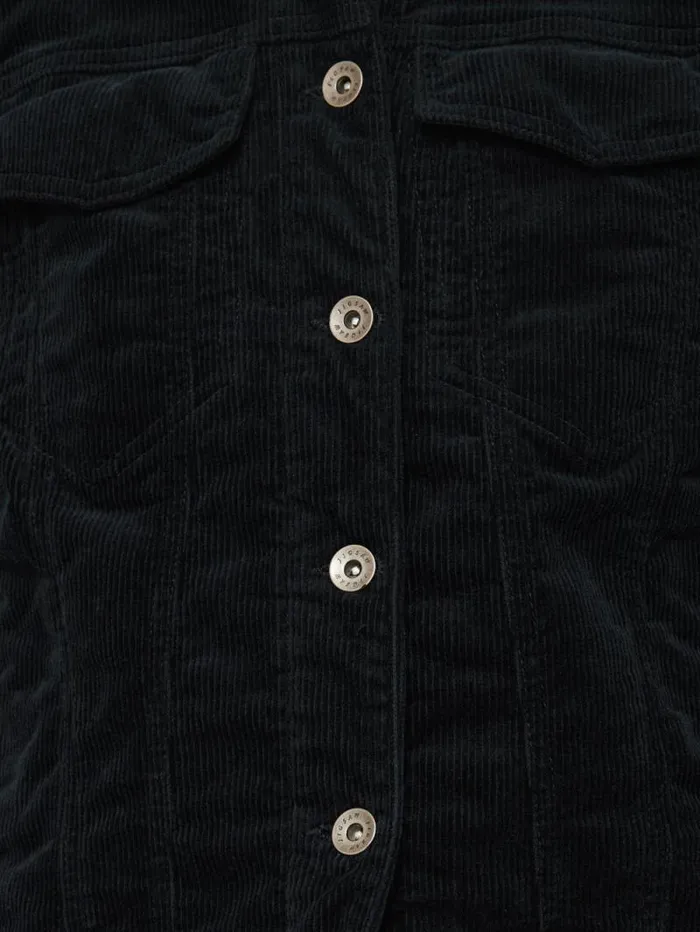 Boxy Cord Trucker Jacket Navy Women Jigsaw Coords