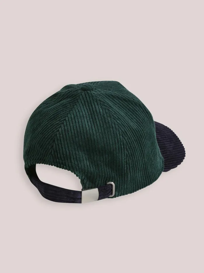Boys Accessories Cyrillus TwoColor Corduroy Cap Vert Anglais