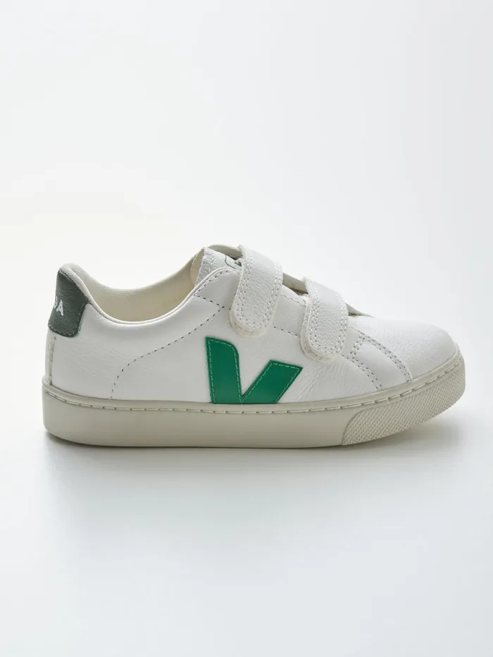 Boys Shoes Cyrillus Children039s Leather Veja Sneakers Blancvert