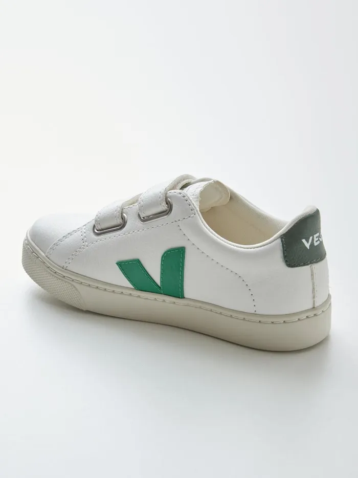 Boys Shoes Cyrillus Children039s Leather Veja Sneakers Blancvert