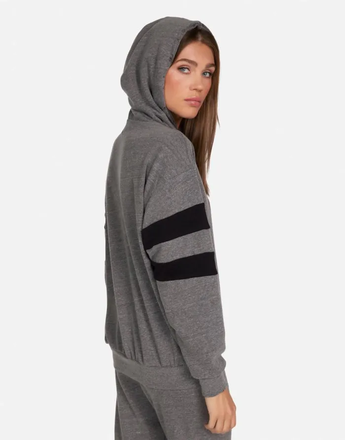 Breezy KISS Local Crew Heather Greyblack Women Lauren Moshi Hoodies