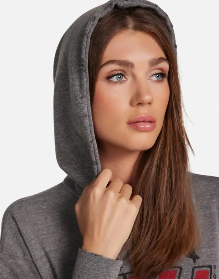 Breezy KISS Local Crew Heather Greyblack Women Lauren Moshi Hoodies