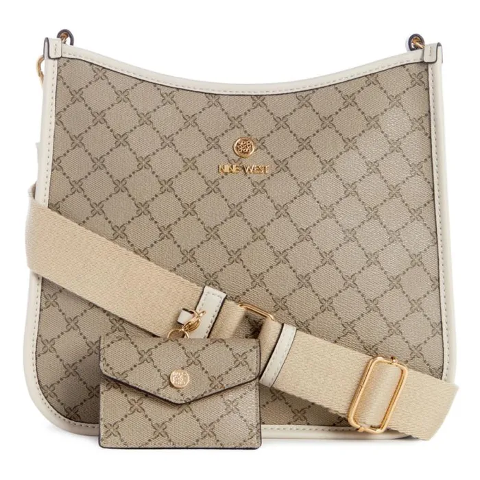 Brice Crossbody Bag Beige Logomilk Women Nine West Crossbody