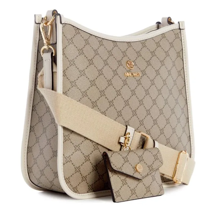 Brice Crossbody Bag Beige Logomilk Women Nine West Crossbody Brice Crossbody Bag Beige Logomilk Women Nine West Crossbody