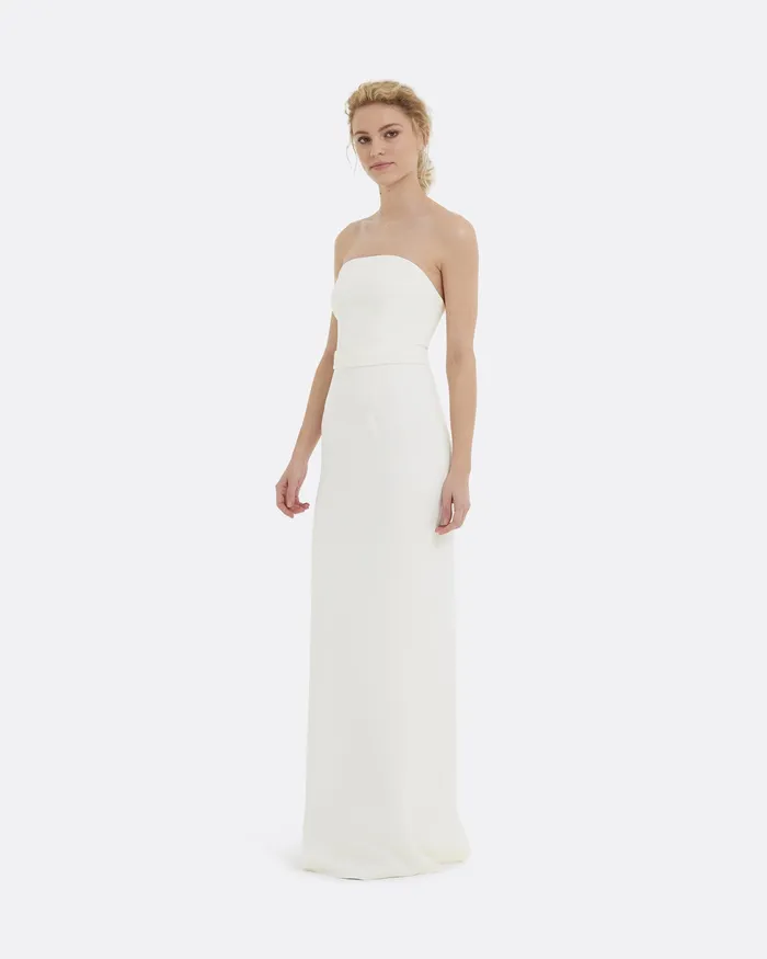 Bridal Azrael Long Dress Ivory 8211 Safiyaa Women