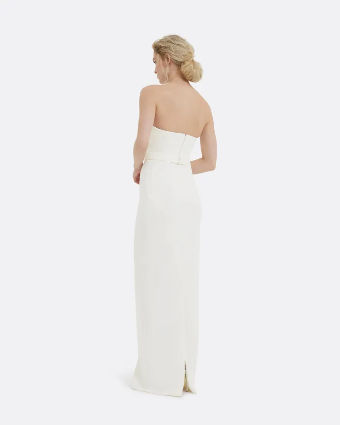Bridal Azrael Long Dress Ivory 8211 Safiyaa Women