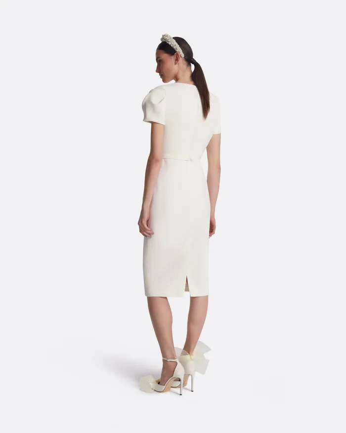 Bridal Callina Ivory Midi Dress Ivory Safiyaa Women