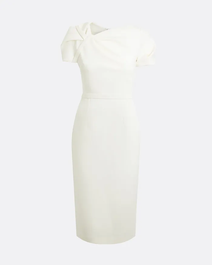 Bridal Callina Ivory Midi Dress Ivory Safiyaa Women