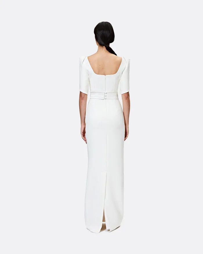 Bridal Women Dara Ivory Long Dress Ivory Safiyaa