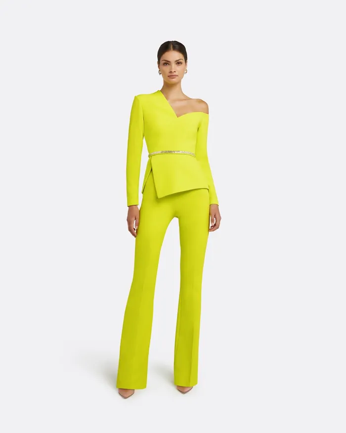 Brielle Meknes Top With Embroidered Belt Meknes Tops Safiyaa Women