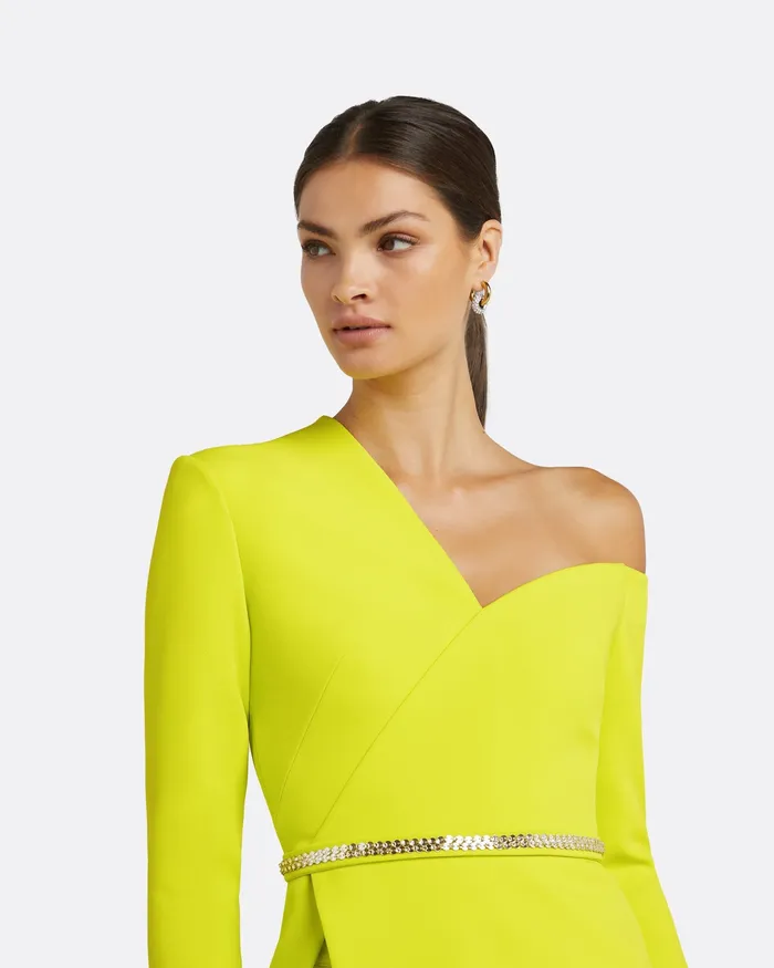Brielle Meknes Top With Embroidered Belt Meknes Tops Safiyaa Women