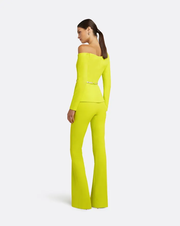 Brielle Meknes Top With Embroidered Belt Meknes Tops Safiyaa Women