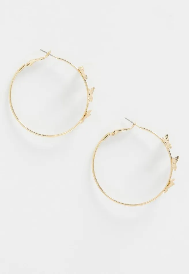 Butterfly Hoop Earrings Women Maurices Jewelry