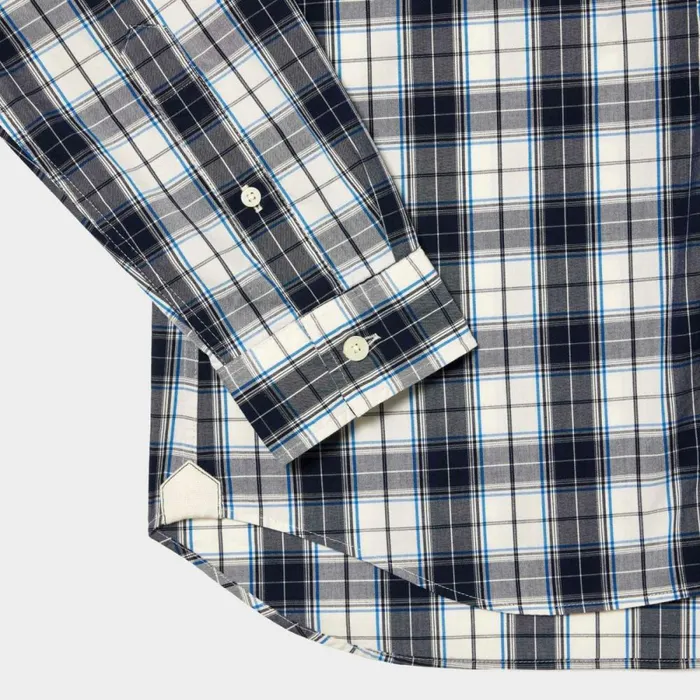 Button Down Shirts Men Lacoste Men039s Check Print Stretch Shirt White Navy Blue Xde