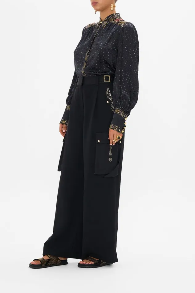 BUTTON THROUGH BLOUSON SLEEVE BLOUSE CARTOUCHE KINGDOM Cartouche Kingdom Womens Camilla Blouses and Shirts