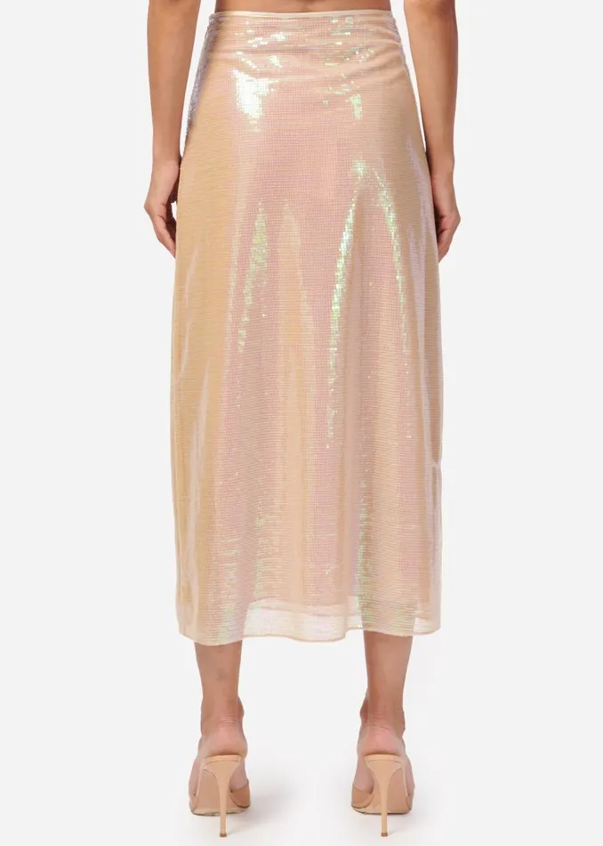 CAMI NYC Bottoms Women Artemis Sequin Skirt Opal Sequin