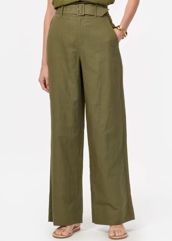 CAMI NYC Bottoms Women Sivan Wide Leg Pant Sencha