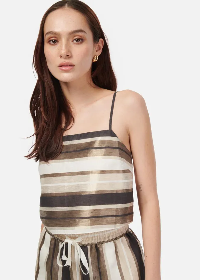 CAMI NYC Camisoles Women Zaira Cropped Camisole Dune