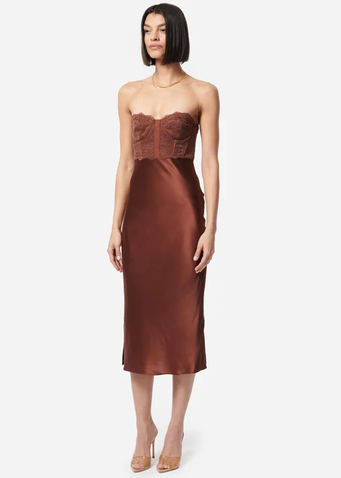 CAMI NYC Dresses Women Lara Dress Coffee