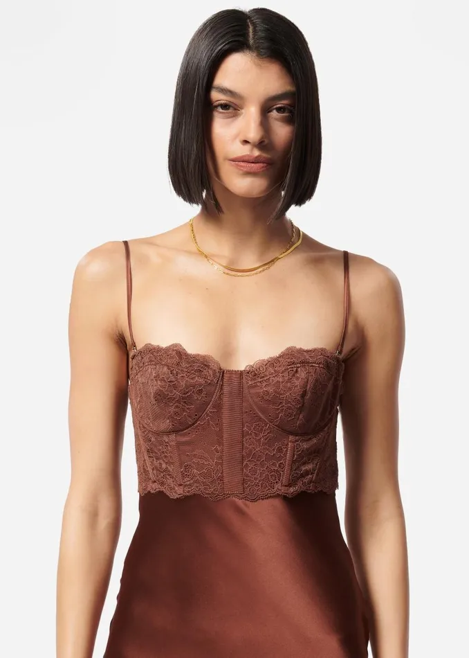 CAMI NYC Dresses Women Lara Dress Coffee