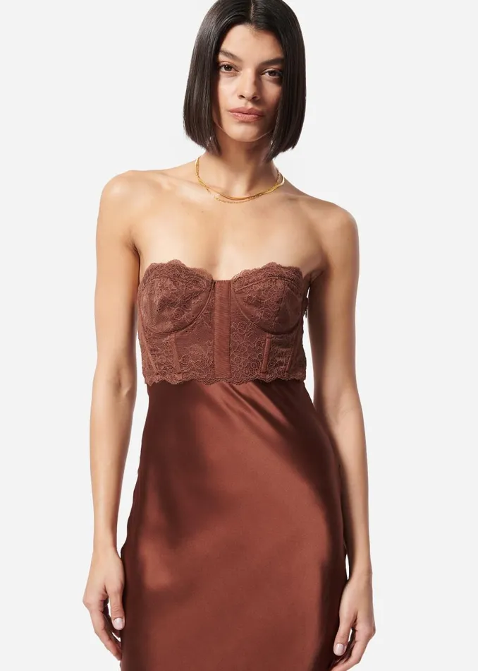 CAMI NYC Dresses Women Lara Dress Coffee