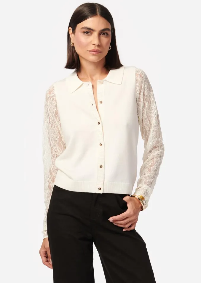 CAMI NYC Tops and Sweaters Women Priscilla Cardigan White