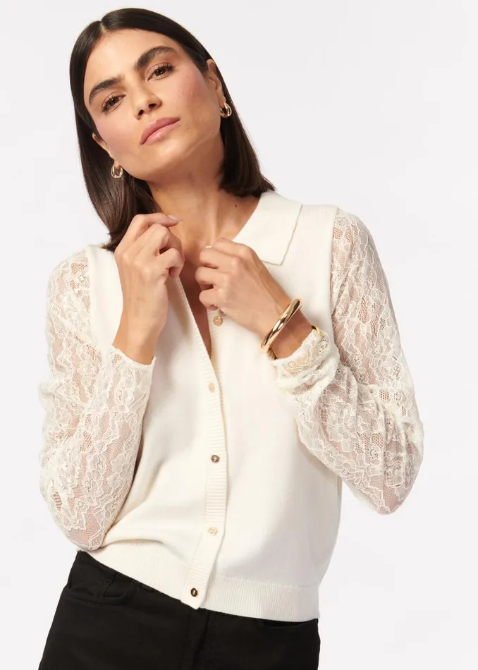 CAMI NYC Tops and Sweaters Women Priscilla Cardigan White