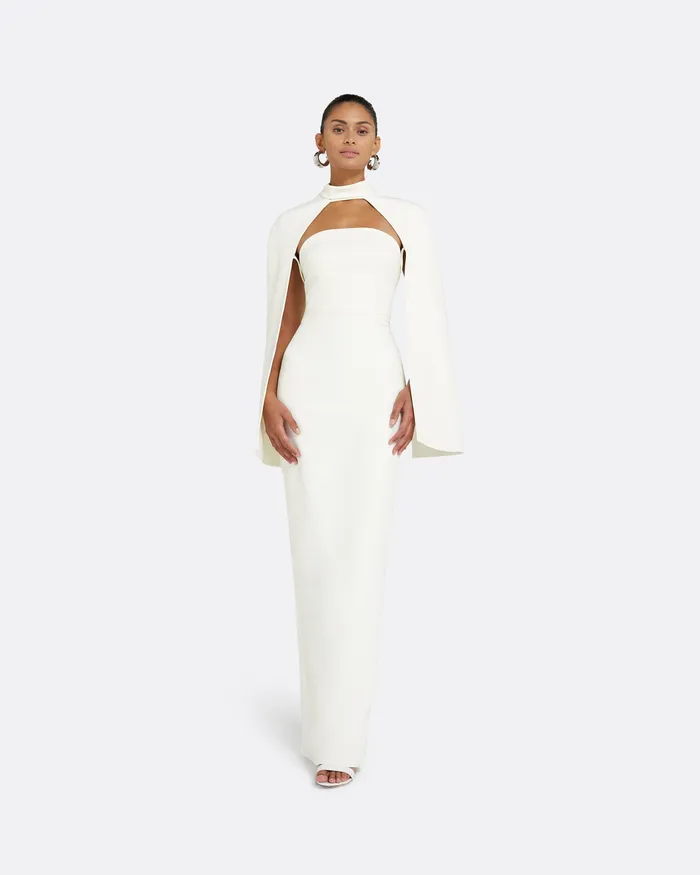 Capes and Harnesses Safiyaa Women Agnes Ivory Harness Ivory