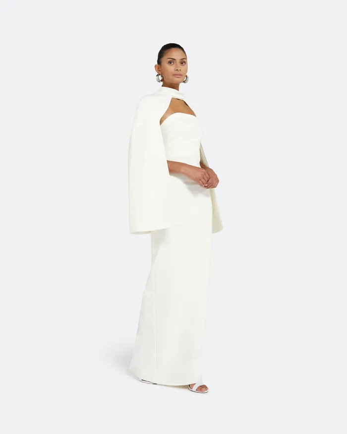 Capes and Harnesses Safiyaa Women Agnes Ivory Harness Ivory